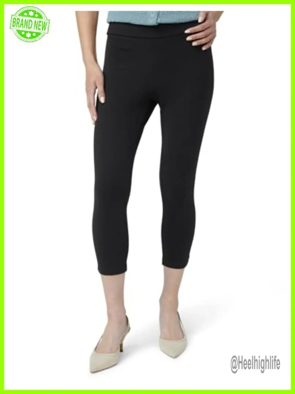 Wide Waistband High Stretch Cotton Leggings - Running Yoga Casual